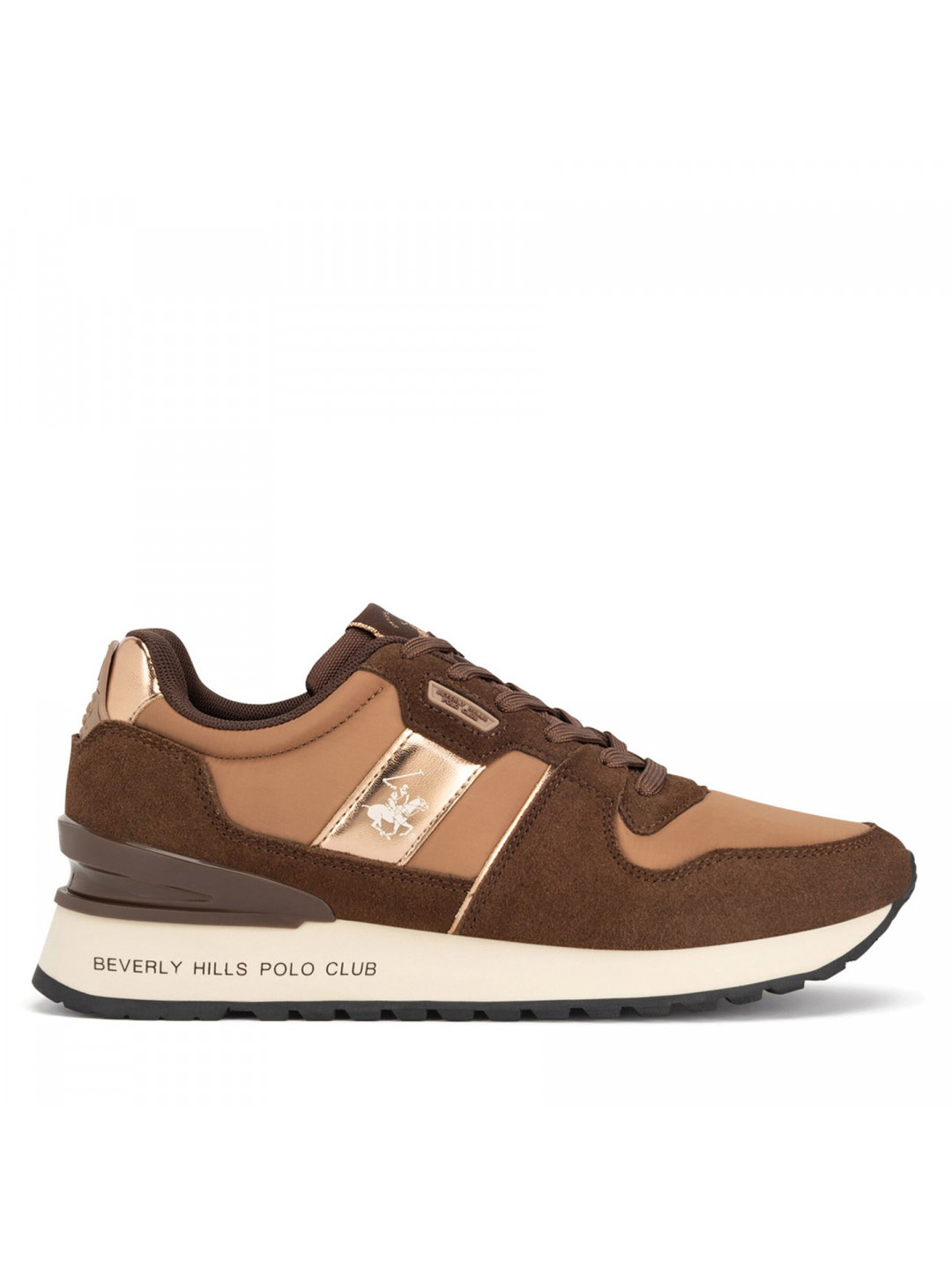 Sneakersy Beverly Hills Polo Club W-3C098-2A324 Hnědá